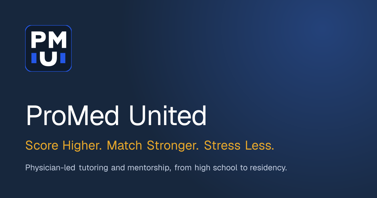 Virtual Study Hall for Medical Students | ProMed United